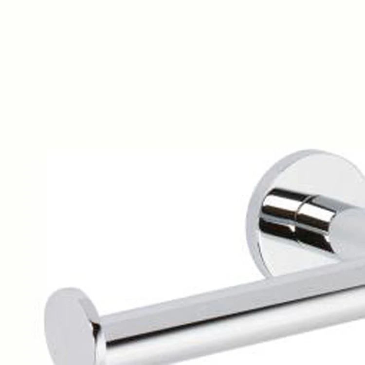 Toilet Paper Holder Sine 1 Post Open Polished Chrome Brass 5 Inch 3-9/16 Inch Wall Mount - Frankwebs