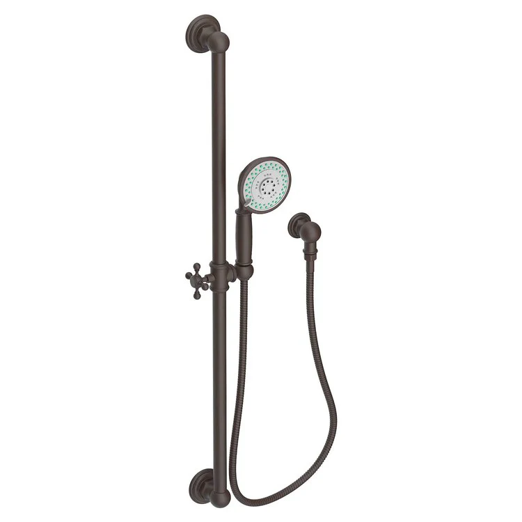 Traditional Three-Function Handshower Set with Slide Bar - Frankwebs