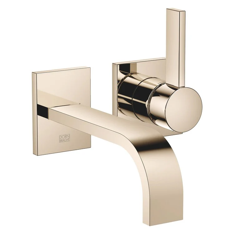 Lavatory Faucet MEM Mixer Wall Mount 1 Lever ADA WaterSense Champagne 1.2 Gallons per Minute Less Drain 2 Hole - Frankwebs