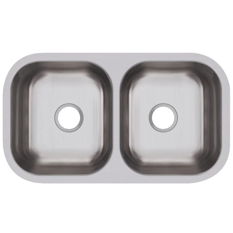 Kitchen Sink Dayton 31.75 x 18.25 Inch Double Bowl Equal Soft Satin Undermount 9 Inch - Frankwebs