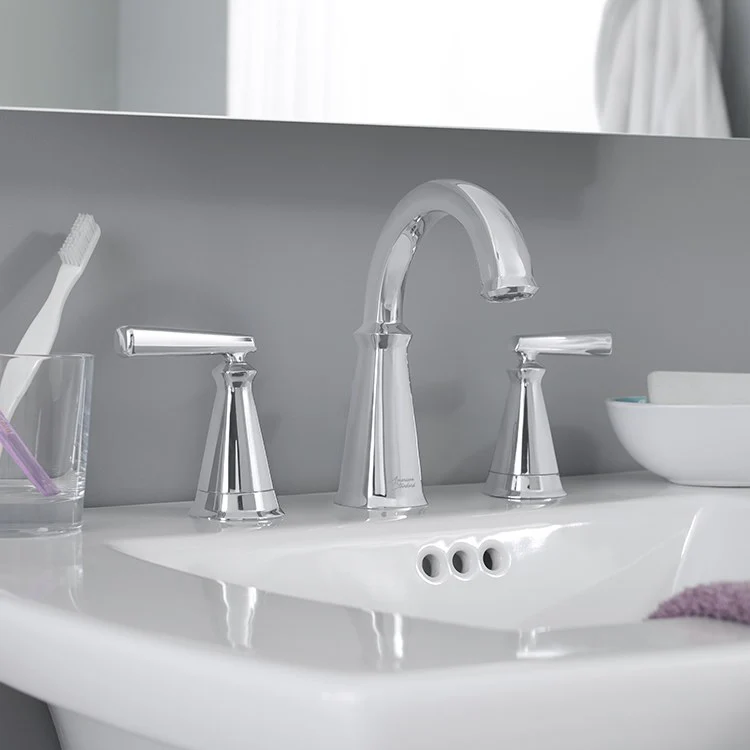 Edgemere Two Handle Widespread Bathroom Faucet with Pop-Up Drain - Frankwebs