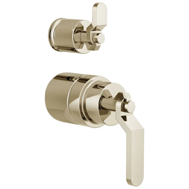 Handle Kit Litze Zinc 2 Industrial Lever Brilliance Luxe Gold ADA for Pressure Balance Valve with Integrated Diverter Trim - Frankwebs