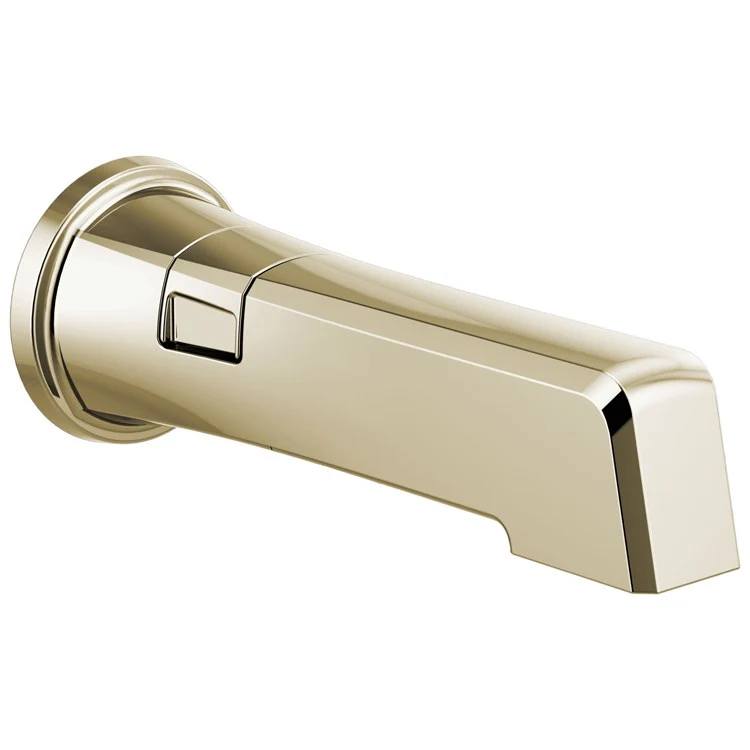 Tub Spout Levoir Diverter Integrated Pull Up Brilliance Polished Nickel Brass Wall Mount 9-3/4 Inch - Frankwebs