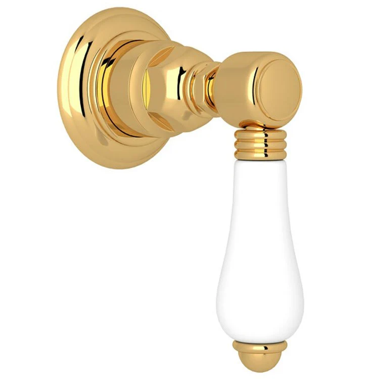 Volume Control Trim Country 4 Port Dedicated Diverter 1 Porcelain Lever Italian Brass - Frankwebs