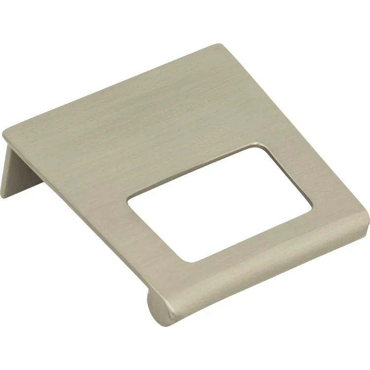 Drawer Pull Atlas Mid Century Tab Brushed Nickel Zinc Alloy 1-1/4 Inch - Frankwebs