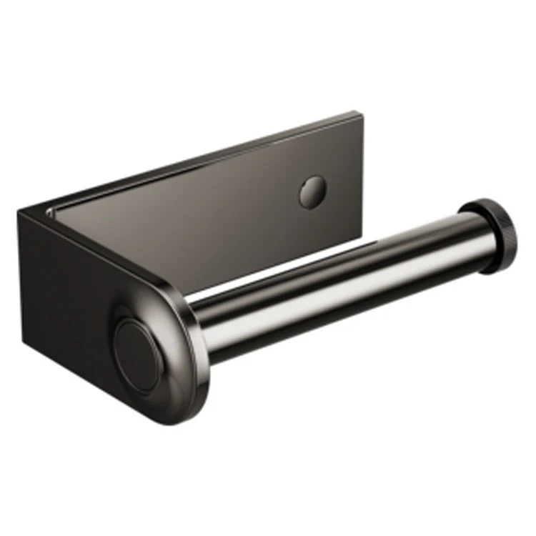 Toilet Paper Holder Kintsu Open Post Brilliance Luxe Nickel Metal 6-1/4 Inch 4 Inch Wall Mount - Frankwebs