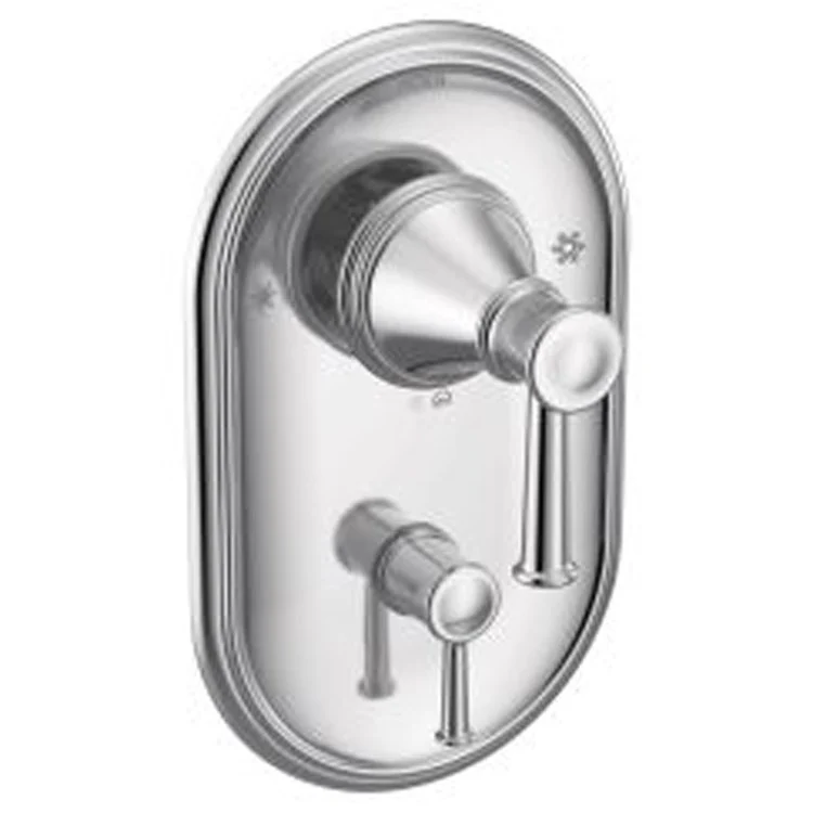 Pressure Balance Valve Trim Belfield Posi-Temp with Built In 3 Function Transfer 2 Lever Chrome ADA - Frankwebs