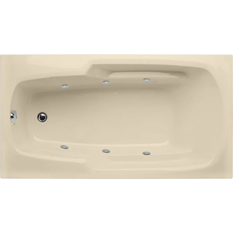 Whirlpool Tub Designer Collection Solo 72 x 36 x 19 Inch Drop-In End Drain Biscuit Rectangle - Frankwebs