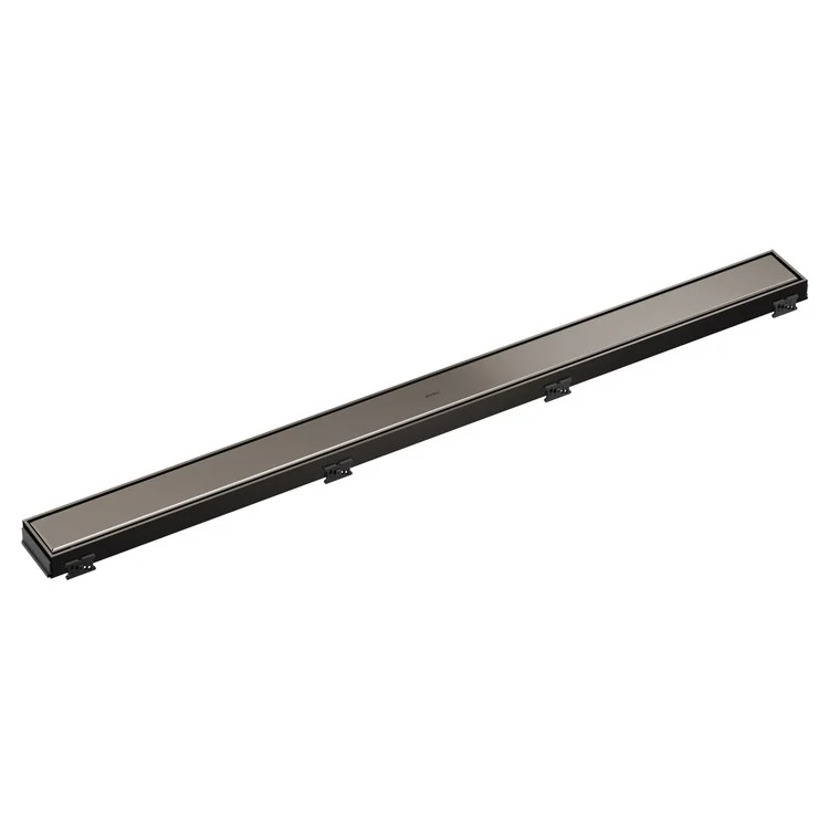Linear Drain Reversible with Dual Grate Installation 36 Inch Brilliance Brushed Nickel Stainless Steel for Rough-In BR73360 - Frankwebs