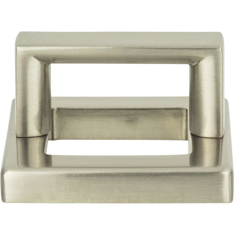 Drawer Pull Atlas Tableau Square Base & Top Brushed Nickel Zinc Alloy 1-7/16 Inch - Frankwebs