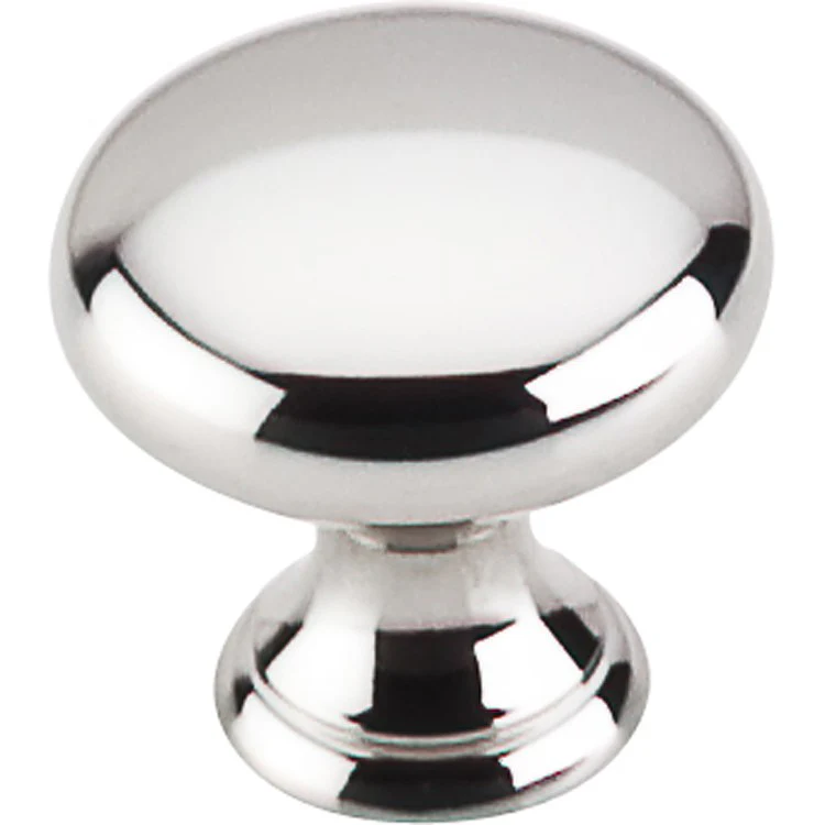 Knob Asbury Polished Nickel Zinc Alloy 1 x 1 x 7/8 Inch 7/8 Inch - Frankwebs