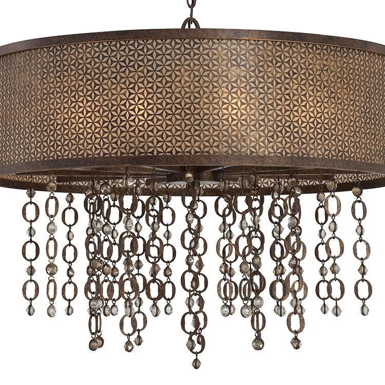 Ajourer Ten-Light Drum Pendant - Frankwebs