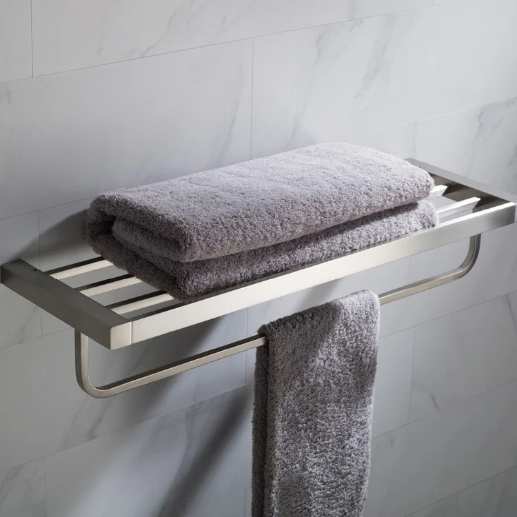 Stelios Bathroom Shelf with Towel Bar - Frankwebs
