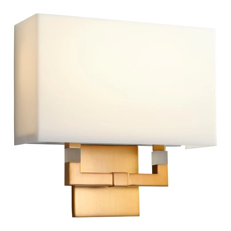 Chameleon Single-Light Bathroom Wall Sconce - Aged Brass - Frankwebs