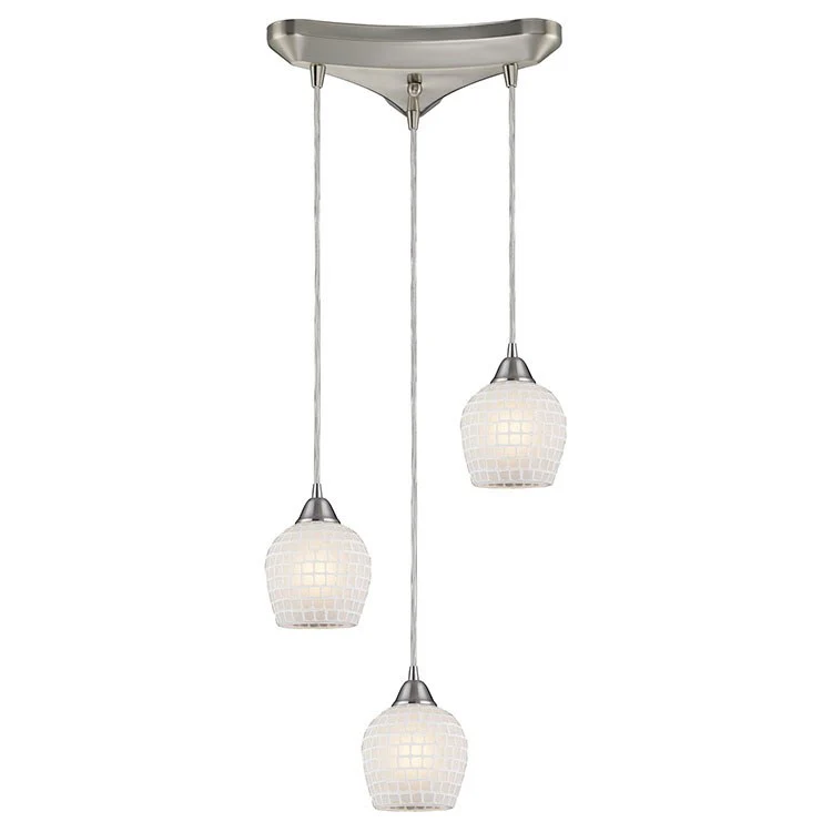 Fusion Three-Light Triangular Pan Pendant - Frankwebs