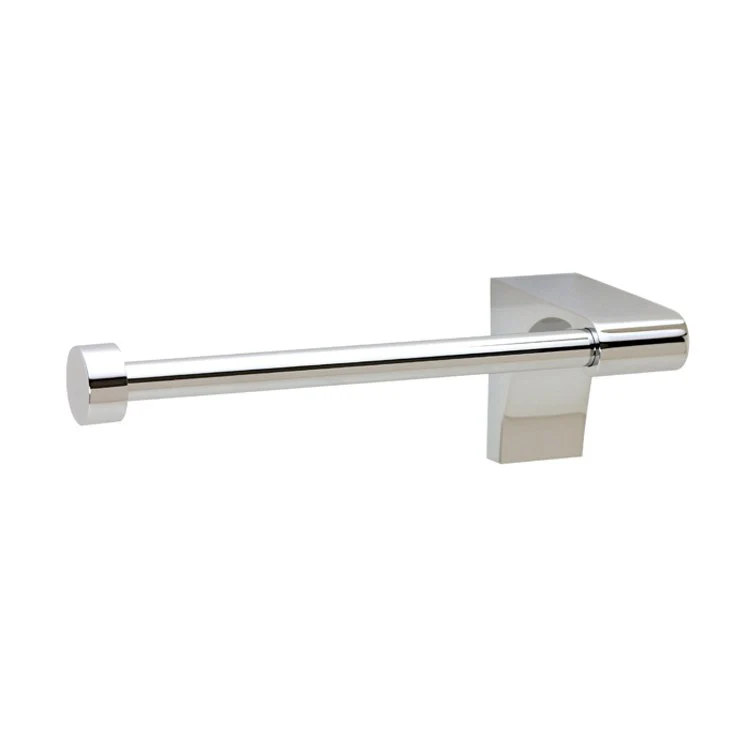 Toilet Paper Holder Luna Right Single Post Polished Chrome Brass 4-7/8 Inch 2-3/4 Inch Wall Mount - Frankwebs