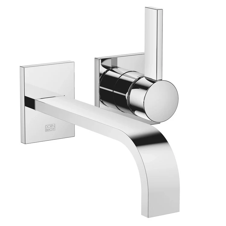 Lavatory Faucet MEM Wall Mount Mixer 1 Lever ADA WaterSense Chrome 1.2 Gallons per Minute Less Drain 2 Hole - Frankwebs