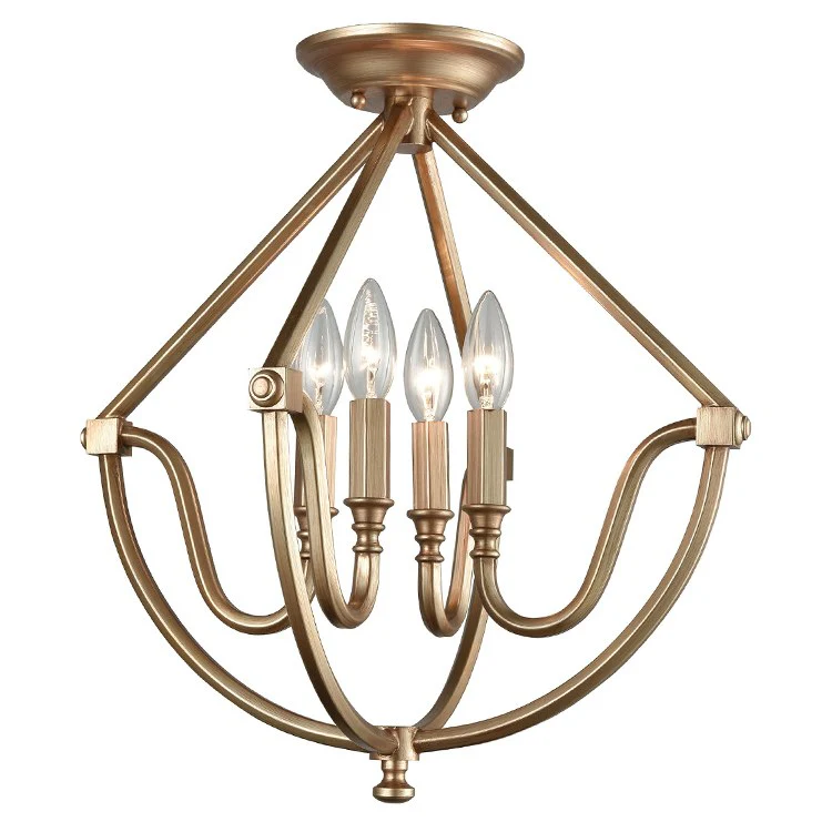 Stanton Four-Light Semi-Flush Mount Ceiling Fixture - Frankwebs