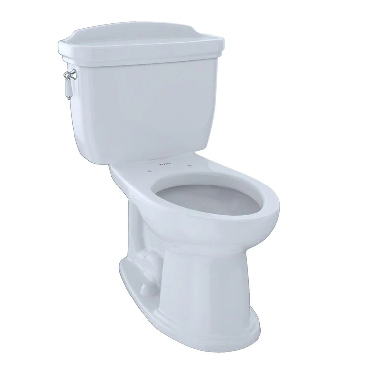 Toilet Eco Dartmouth 2 Pieces Close Coupled Universal Height Cotton Elongated ADA 32-1/2 Inch 1.28 Gallons per Flush Left Hand Chrome Less Seat - Frankwebs