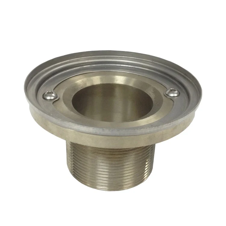 Drain Body 4 Inch Round Shower Throat Brass/Stainless Steel for 2 Inch IPS Drain Bodies - Frankwebs
