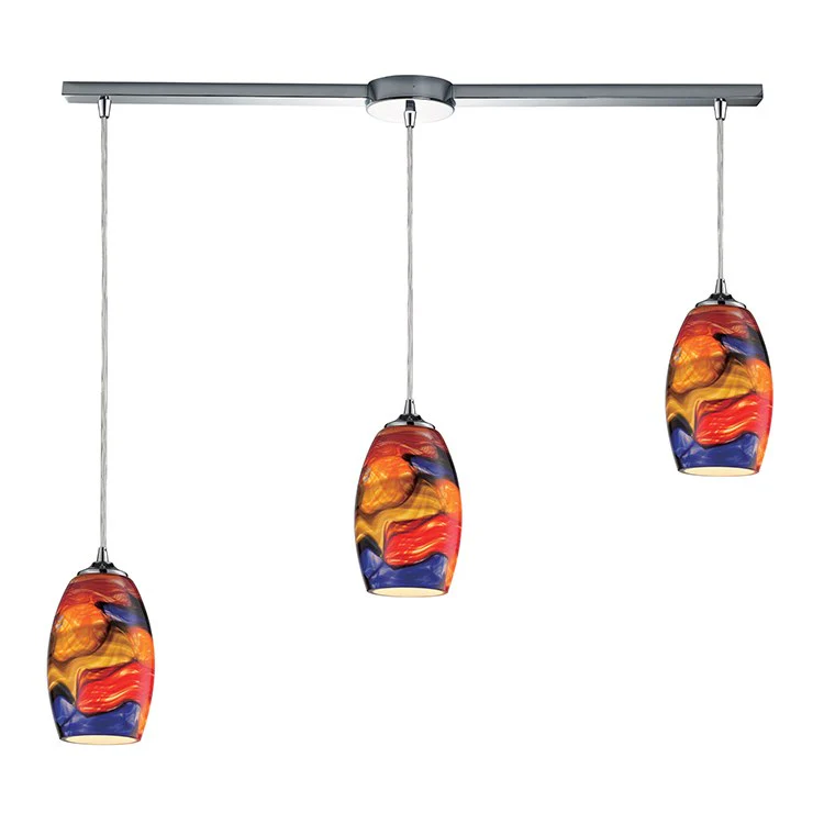 Surrealist Three-Light Linear Pendant - Frankwebs