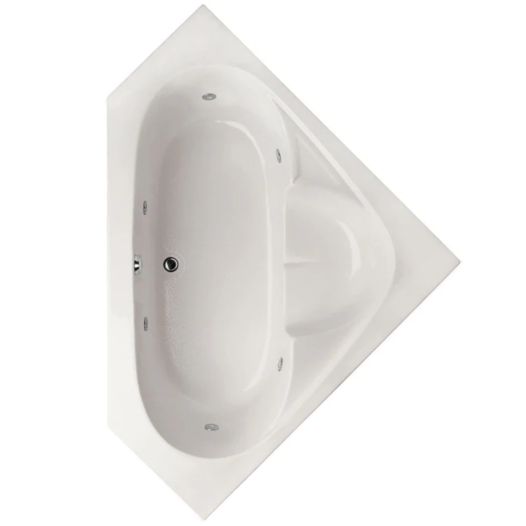 Combination Tub Designer Collection Rincon 59 x 59 x 21 Inch Side Drain White Corner - Frankwebs