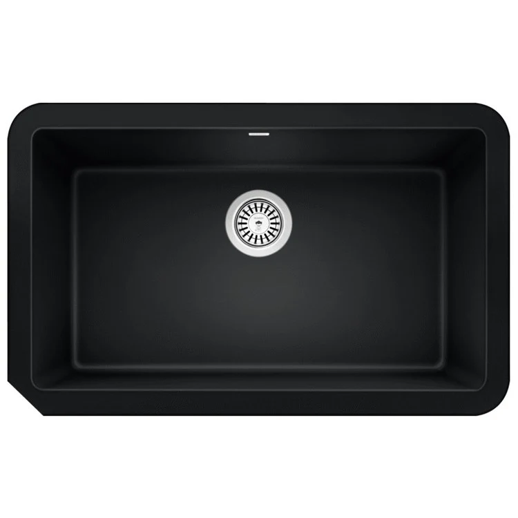 Kitchen Sink Ikon 30 x 19 Inch Single Bowl Apron Front Coal Black Farmhouse - Frankwebs