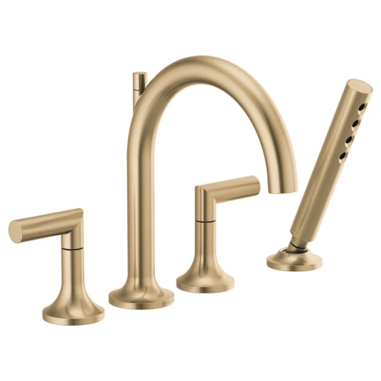 Roman Tub Filler Odin with Handshower 9-16 Inch Spread 2 Less Handle ADA Chrome - Frankwebs