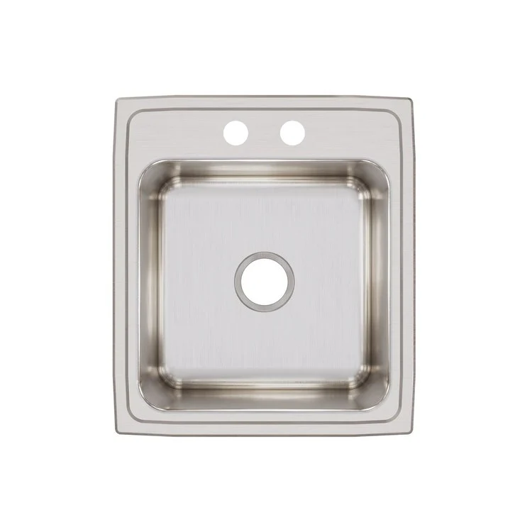 Kitchen Sink Lustertone Classic 19.5 x 22 Inch Single Bowl 2 Hole Lustrous Satin Drop-In - Frankwebs