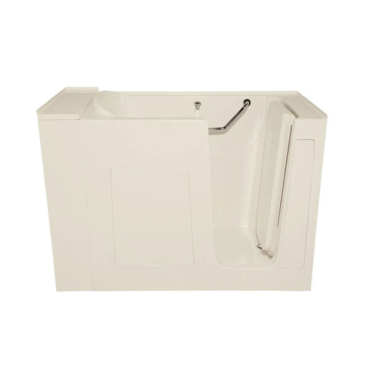 Air Tub Designer Collection Walk-In Freestanding Left Drain Almond Rectangle 8 Jet Acrylic 52 x 29-3/4 x 40 Inch - Frankwebs