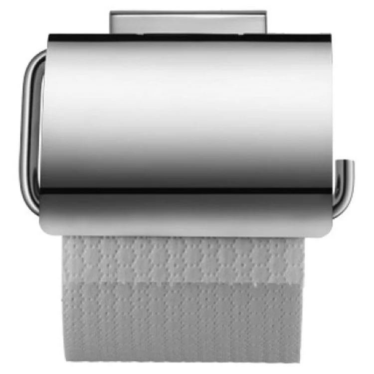 Toilet Paper Holder Karree Chrome 3-1/2 Inch Wall Mount 5-3/8 Inch - Frankwebs