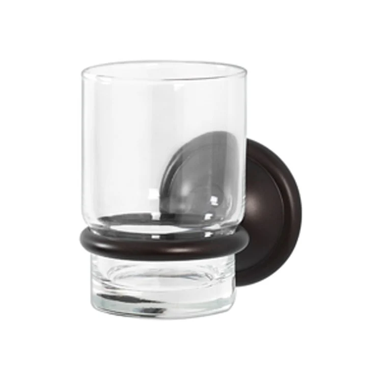 Tumbler Holder Yale Bath Polished Chrome Includes Tumbler Wall Mount Brass/Glass 4-5/8 x 2-5/8 Inch - Frankwebs