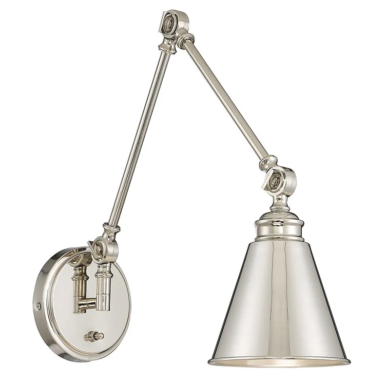 Morland Single-Light Adjustable Wall Sconce with Plug - Frankwebs