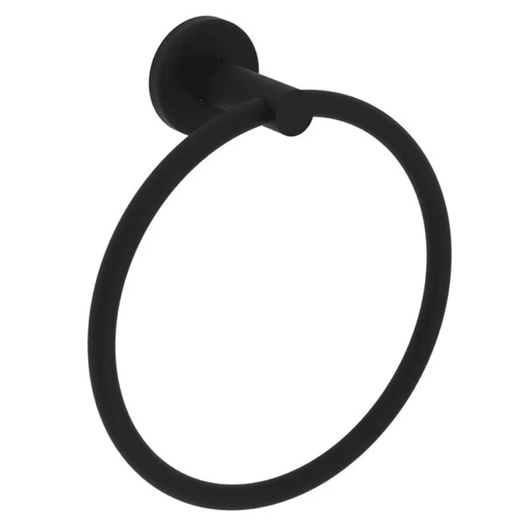 Towel Ring Lombardia 7-3/8 Inch Matte Black Brass 2-11/16 Inch - Frankwebs