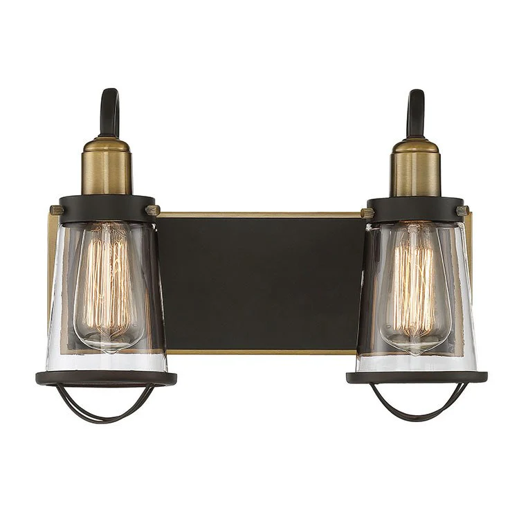 Lansing Two-Light Bathroom Vanity Fixture - Frankwebs