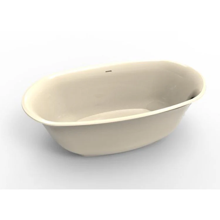 Soaking Tub Metro Collection Liberty 63 x 32 Inch Freestanding Tub Only Center Biscuit Hydroluxe SS - Frankwebs