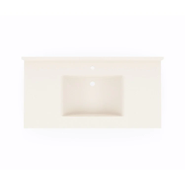 Vanity Top Contour 43 x 22 Inch ADA Tahiti White Swanstone - Frankwebs