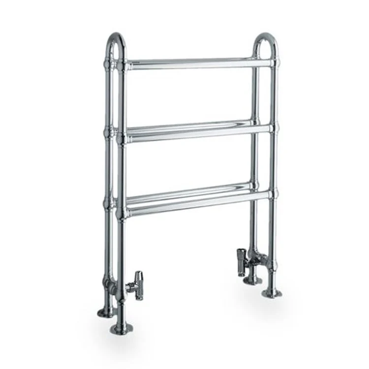 Towel Warmer European Tradition Hydronic Less Valve 28 x 41 Inch Chrome Metal - Frankwebs