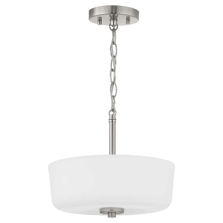 Tobin Two-Light Convertible Semi-Flush Mount Ceiling Fixture/Pendant - Frankwebs
