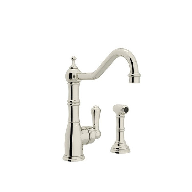 Kitchen Faucet Edwardian 1 Lever English Gold Swivel Spout 1.8 Gallons per Minute - Frankwebs