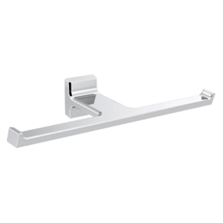 Toilet Paper Holder Pivotal Double Holder Chrome Metal 12 Inch 3-11/16 Inch Wall Mount - Frankwebs