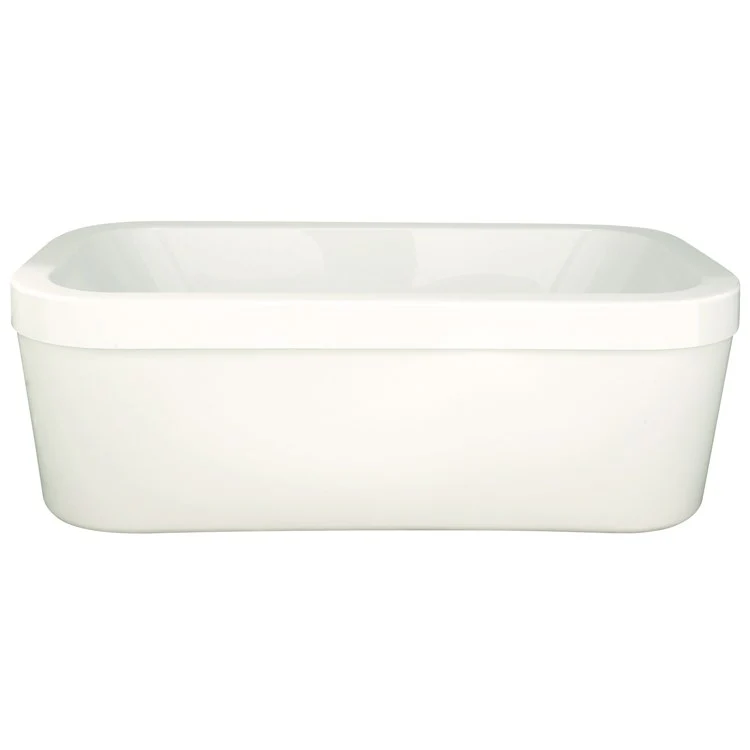 Soaking Tub Designer Collection Elizabeth 72 x 40 Inch Freestanding Tub Only Center Biscuit Acrylic - Frankwebs