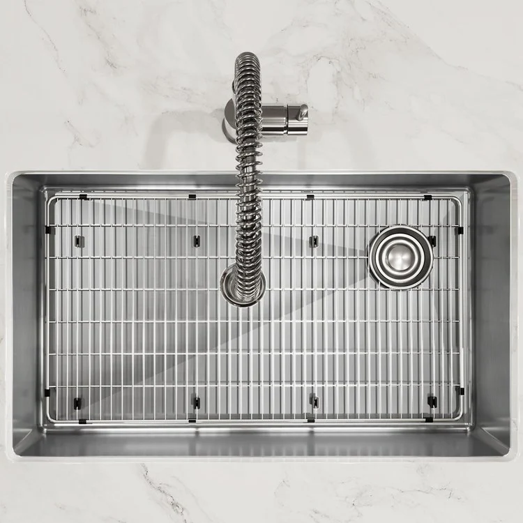 Kitchen Sink Crosstown 31.5 x 18.5 Inch Single Bowl 1 Hole Polished Satin Undermount - Frankwebs