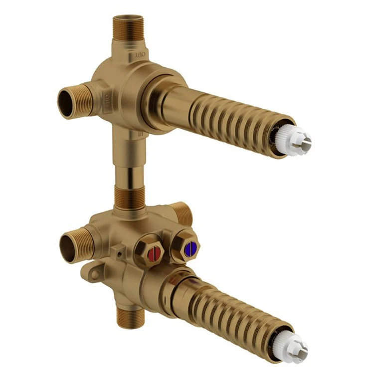 Rough-In Valve Universal with Integrated 2 Outlet Dedicated Diverter 1/2 Inch - Frankwebs