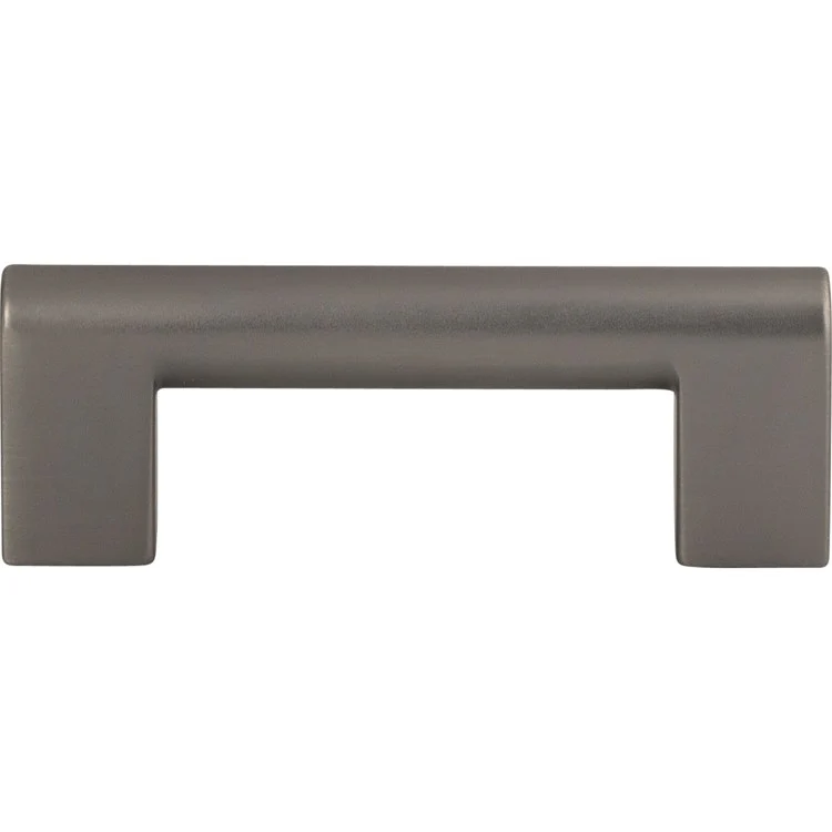 Drawer Pull Atlas Round Rail Brushed Nickel Zinc Alloy 3 Inch 3-3/4 x 1/2 Inch - Frankwebs