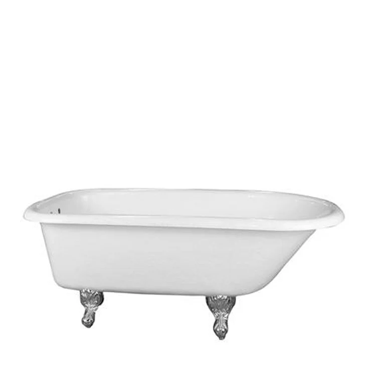 Freestanding Tub Andover 60 Inch Roll Top Oval Acrylic Bisque/Black Ball and Claw Feet 3-3/8 Inch Center Faucet Holes Rolled Rim - Frankwebs