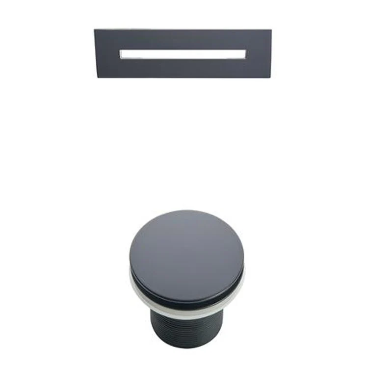Freestanding Tub Raelene 65 Inch Oval Acrylic White/Matte Black Drain and Overflow No Faucet Holes - Frankwebs