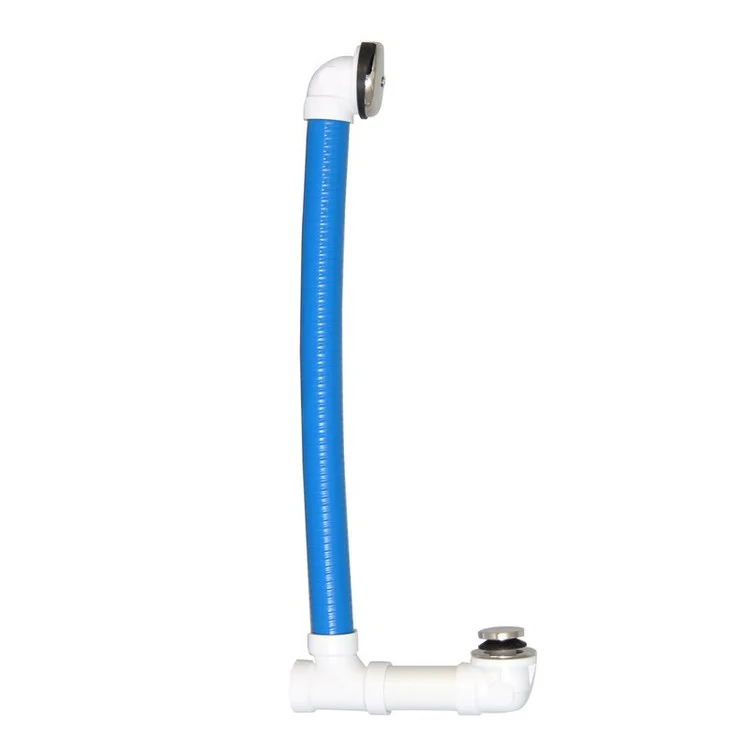 Tub Drain Hidden 36 Inch Brushed Nickel Brass - Frankwebs