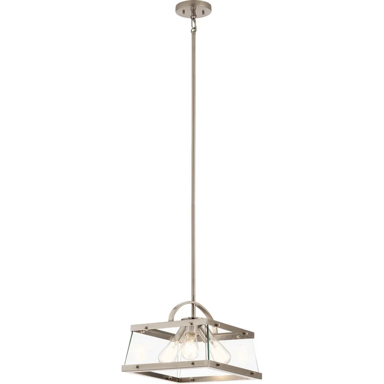 Darton Three-Light Pendant/Semi-Flush Mount Ceiling Fixture - Frankwebs