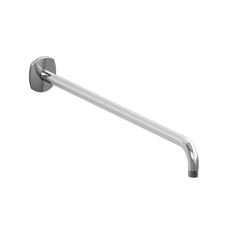Shower Arm with Oval Escutcheon and Venty Flange Chrome 20 Inch 19-5/8 Inch 1/2 Inch Inlet MNPT Brass Wall Mount - Frankwebs